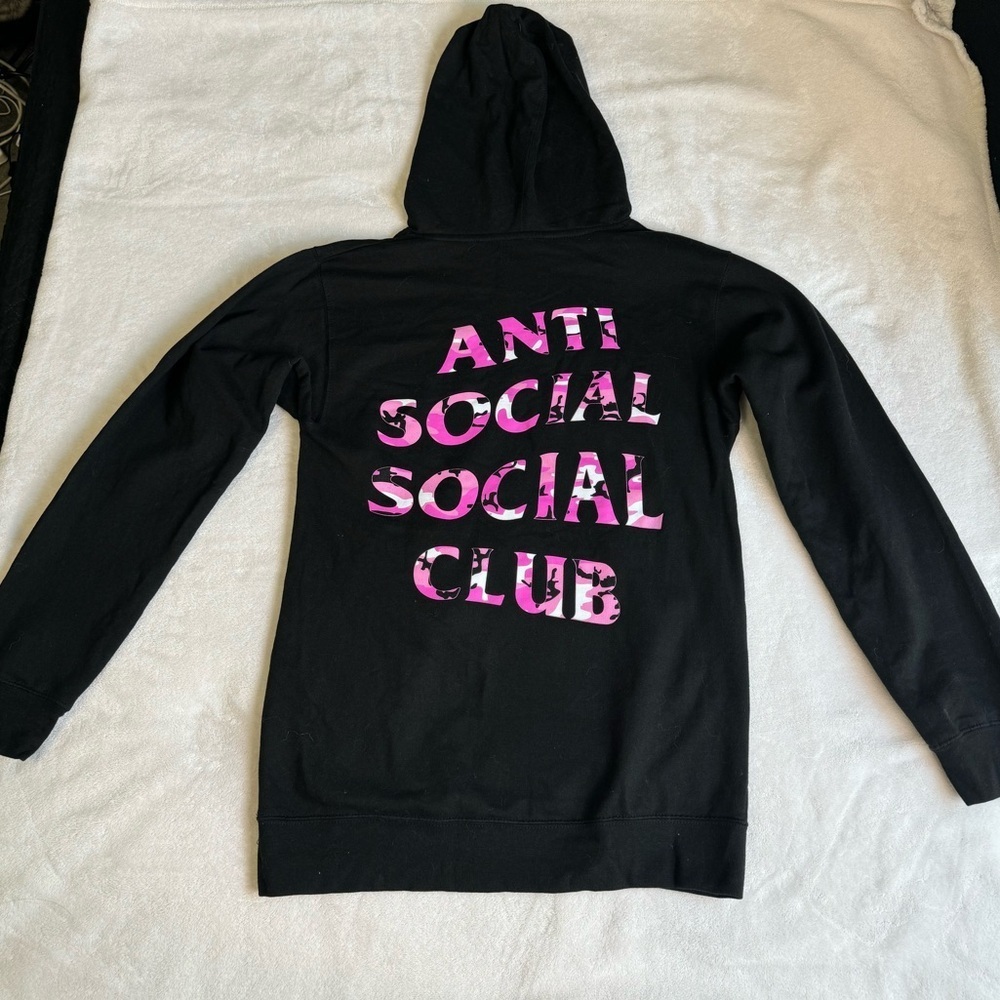Anti Social Social Club Hoodie RARE PINK CAMO AUTHENTIC